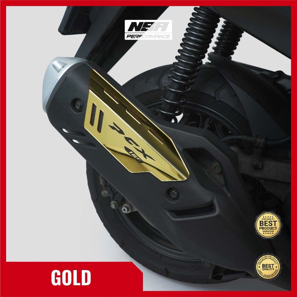 NSA COVER GARNISH KNALPOT PCX 160 GARNISH KNALPOT PCX 160 aksesoris motor NSA PERFORMANCE