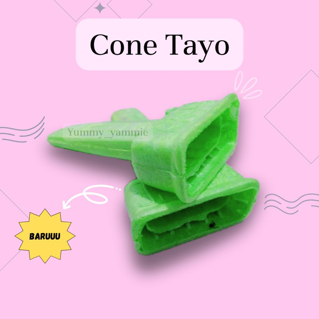 

Cone Es Krim / Ice Cream / Motif Tayo 100 PCS