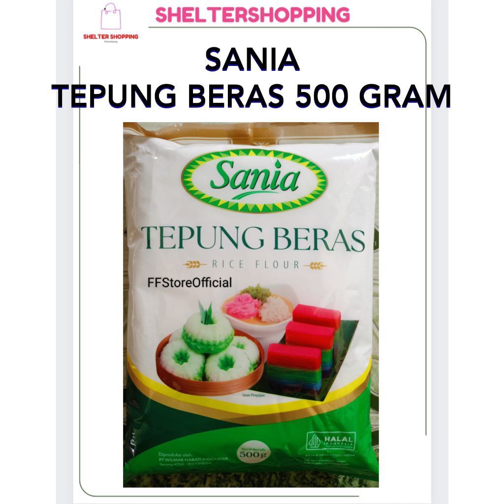 

(1 DUS ISI 20 BKS) SANIA Tepung Beras 500 Gram