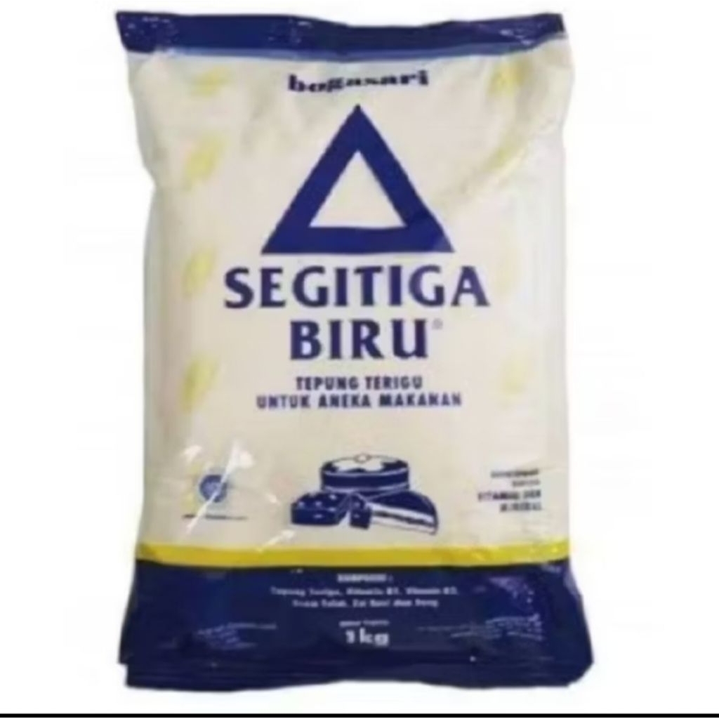 

Tepung Terigu Segitga Biru 1Kg - Tepung Terigu Bogasari 1 Kg