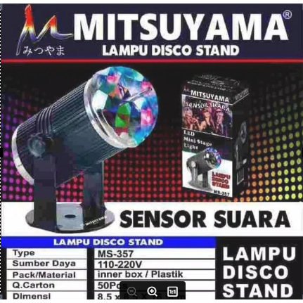 Lampu Disco LED Full Color Rotating Lamp Party Light MS 357 LED / Lampu Disko MS 357