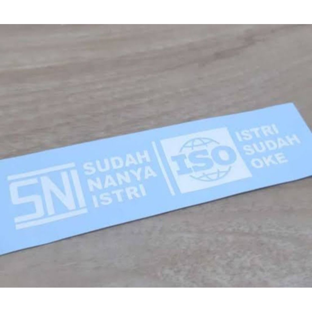 stiker SNI sudah nanya istri stiker iso