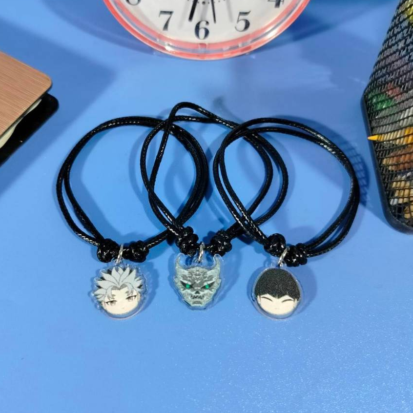 Bracelet Anime Kaiju No. 8 - Gelang Tali Single Charm Kaijuu 8-gou - versi kaitan gantungan akrilik 