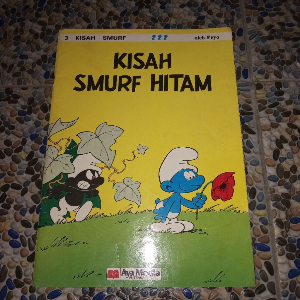 komik lawas smurf " kisah smurf hitam "