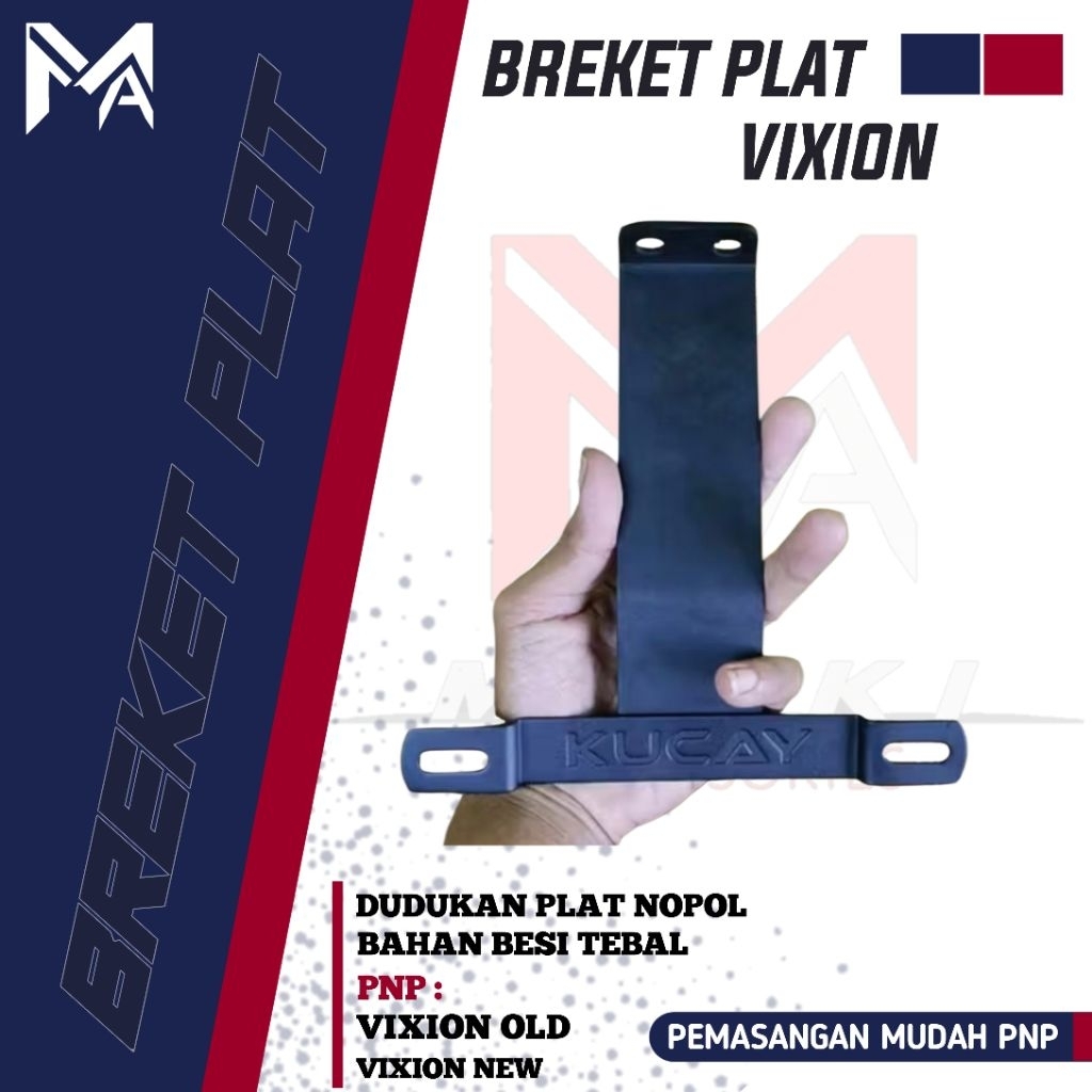 Dudukan Plat Nomor Vixion Breket Plat Nomor Vixion Ori Kucay