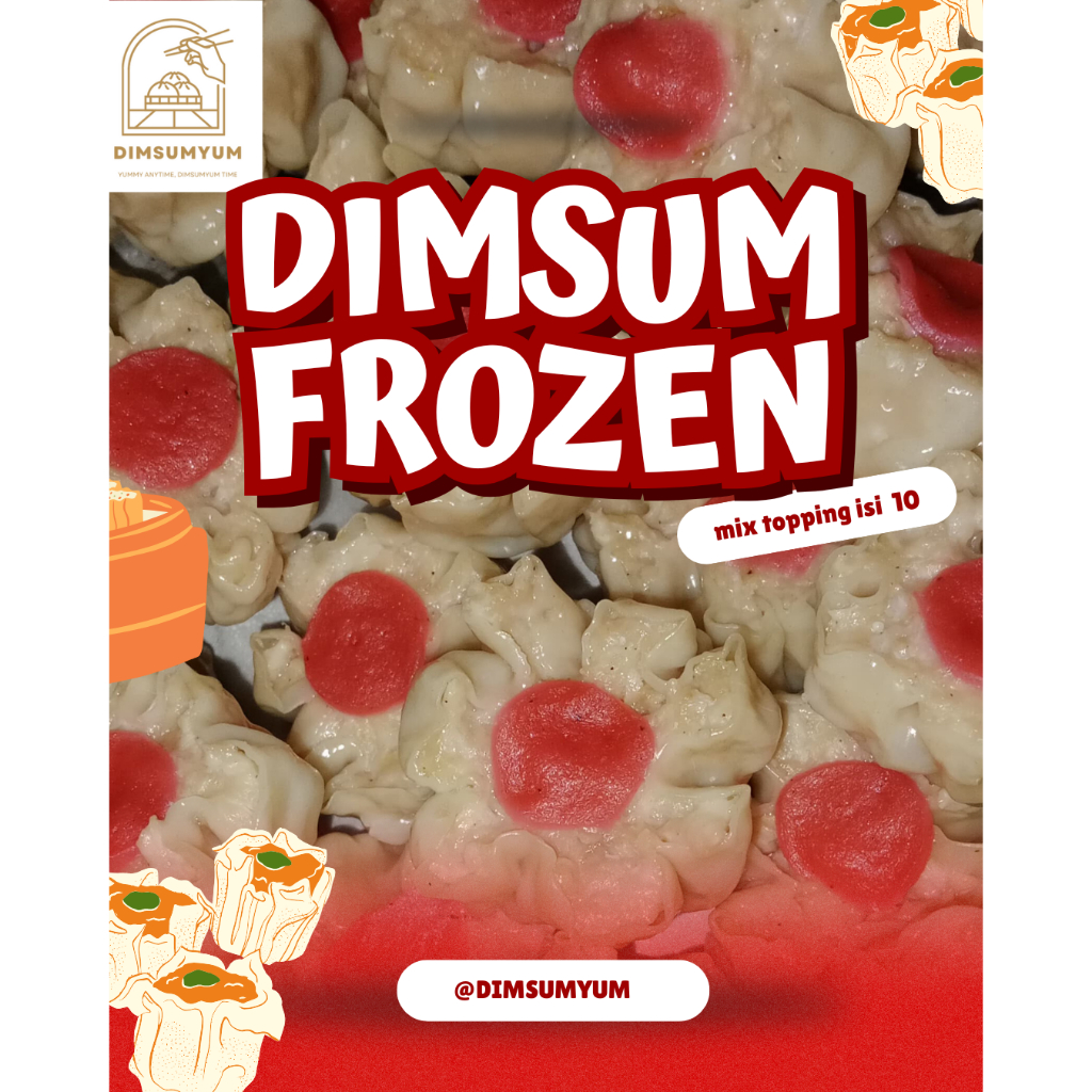 

Dimsum Ayam Frozen Premium isi 10pcs FREE CHILI OIL