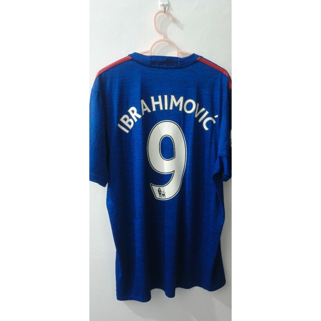 Jersey Original Manchester United Away 2016-17 #9 Ibrahimovic Size L
