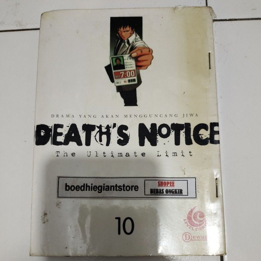 Komik Death's Notice 10 (1), TS