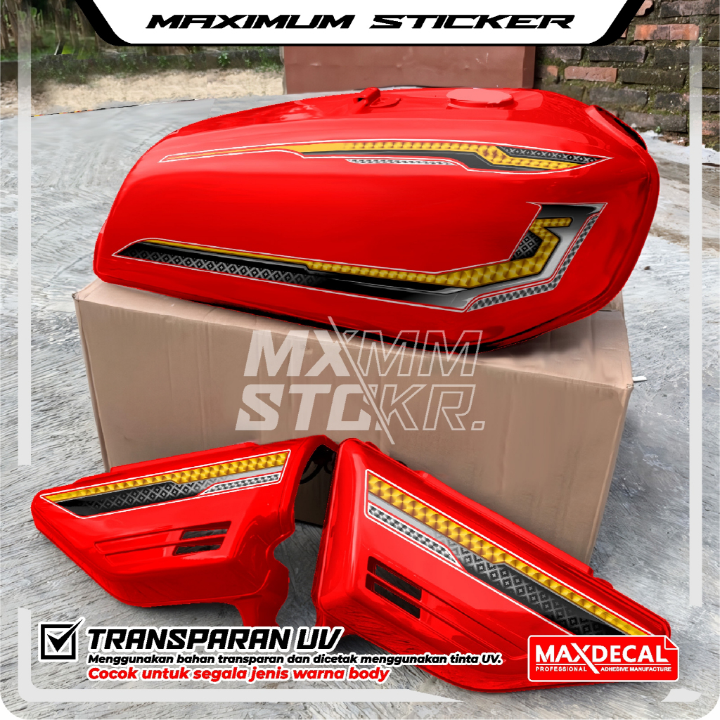STRIPING GL100 TRANSPARAN - STRIPING GL100 - STRIPING HONDA GL - STRIPING GL100 TRANSPARAN