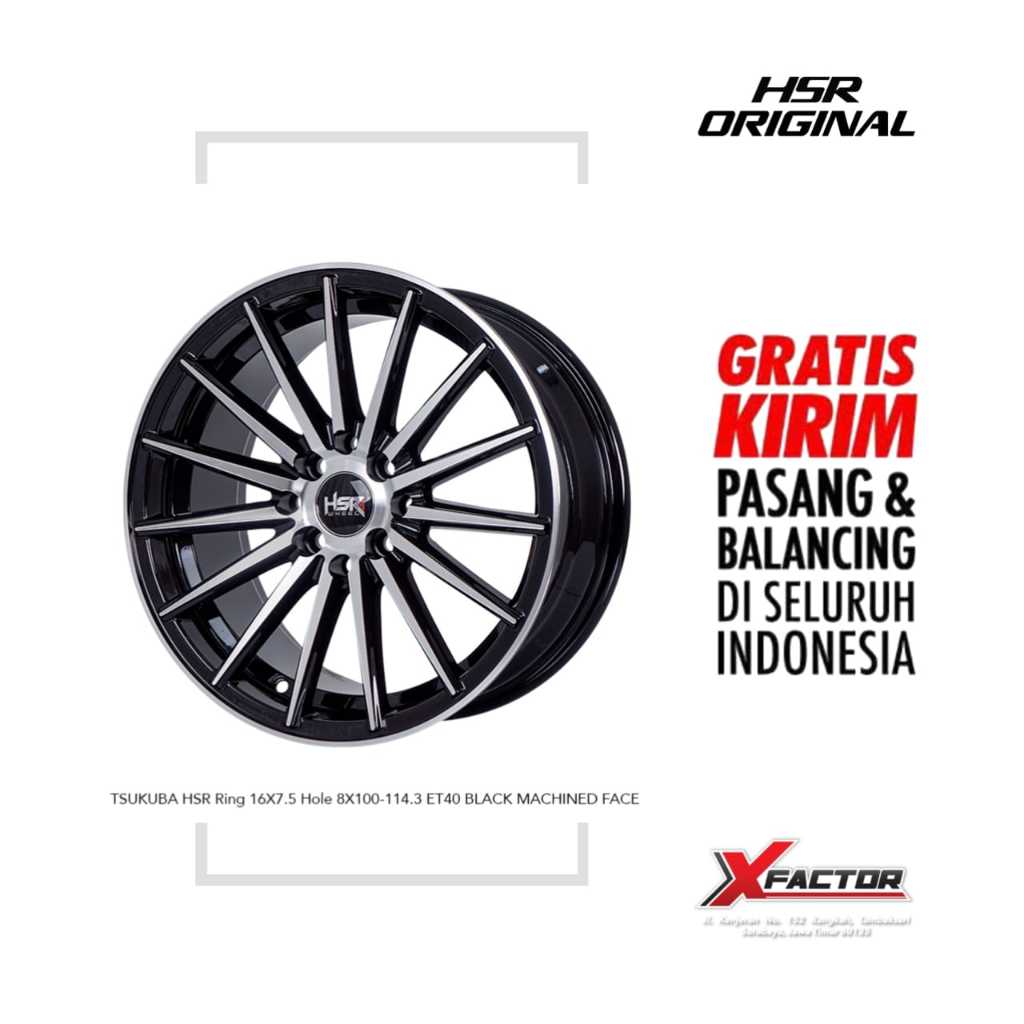 VELG MOBIL HSR R16 HSR TSUKUBA R16X75 H8X100-114,3 ET40 BMF