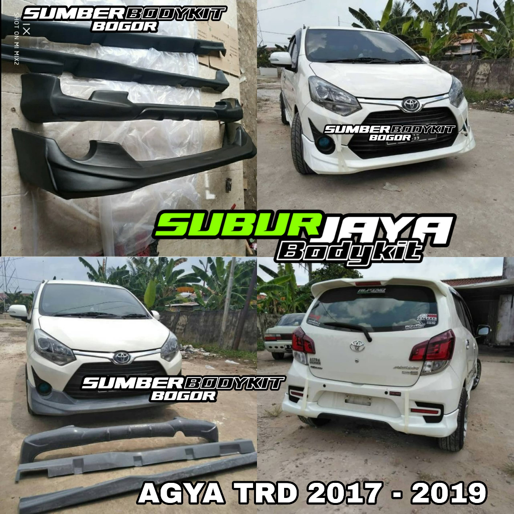 BODYKIT AGYA TRD 1.2 TAHUN 2017 - 2019 FULL SET BODYKIT TOYOTA AGYA TRD 2017 2018 2019 mobil
