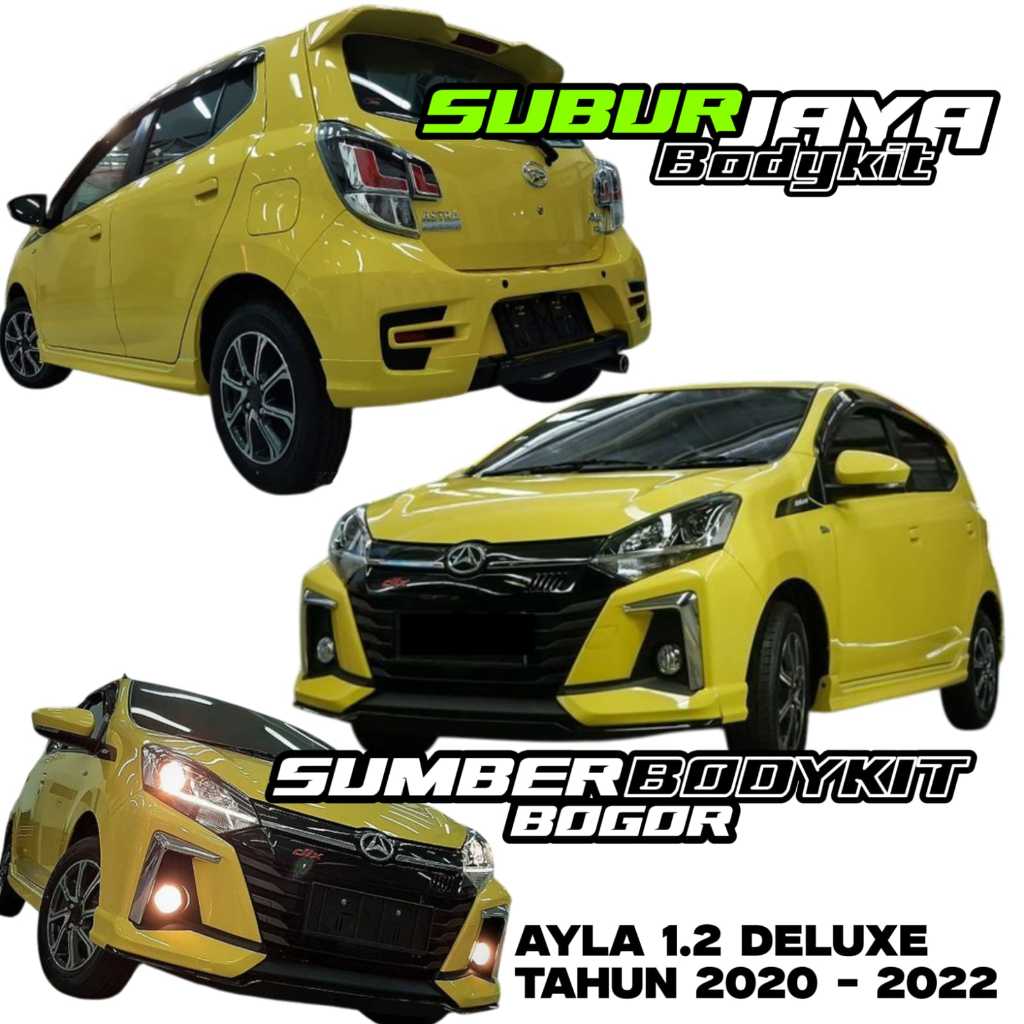 BODYKIT AYLA 1.2 DELUXE TAHUN 2020 2021 2022 BODYKIT DAIHATSU AYLA 1.2 FACELIFT DELUXE mobil