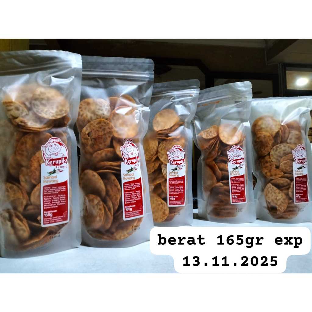 

keripik tempe sambel bawang 200gr