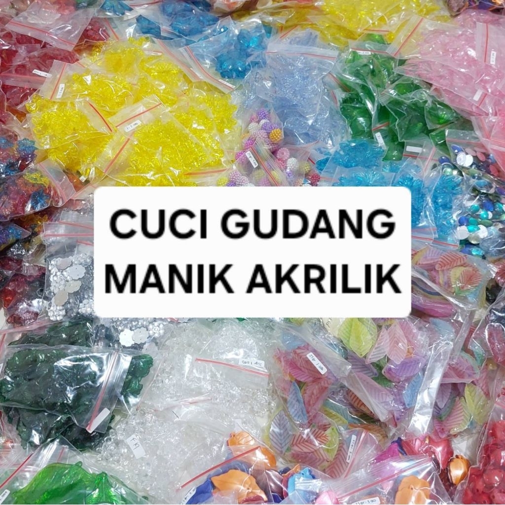 Manik Akrilik Per Klip | Manik Bunga Akrilik | Bunga Akrilik | Manik Akrilik | Manik Bunga