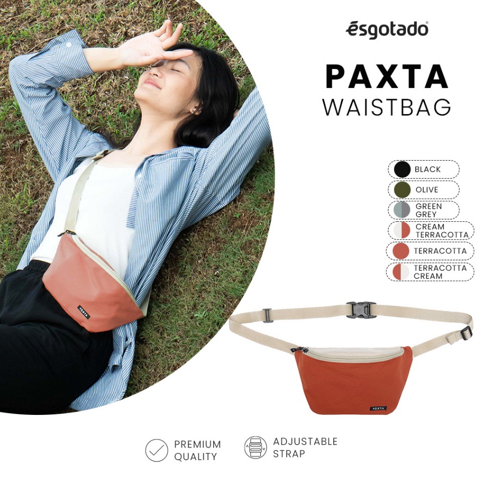 KODE I7T Esgotado Tas Pinggang Waist Bag Kanvas Pria Wanita  Paxta Waist Bag 1