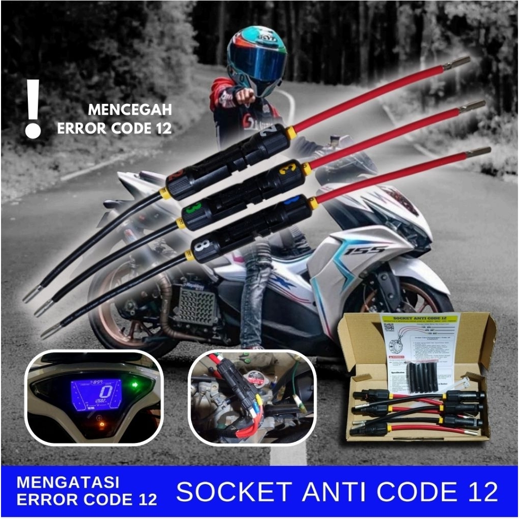 Soket Spull Aerox Anti Kode 12 / Socket Anti Error Kode 12