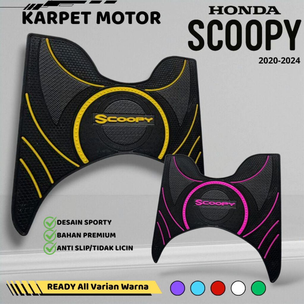 AKSESORIS KARPET PIJAKAN SCOOPY 2020,2024/FLOOR MAT SCOOPY/PIJAKAN KARPET HONDA SCOOPY 2020 sd 2024