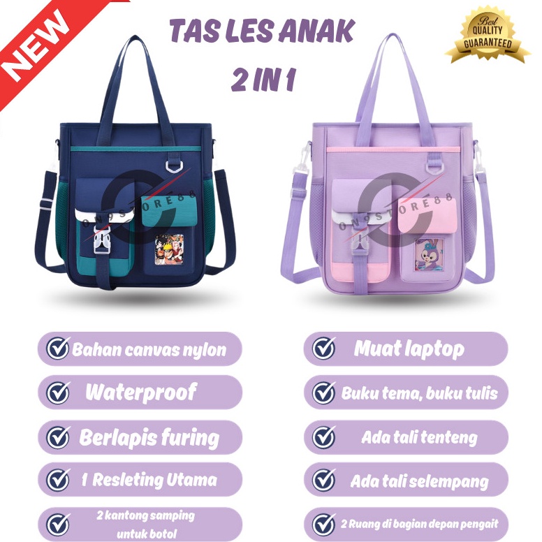KODE X79H Tas selempang sekolah  Tas les anak perempuan  Tas selempang anak perempuan multifungsi