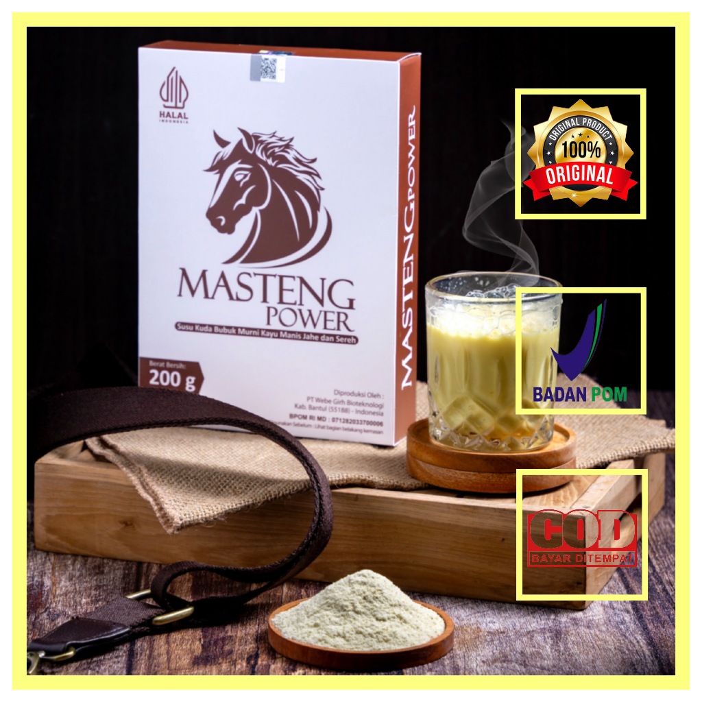

Masteng Power Susu Kuda Liar Murni Bubuk Original - COD 100% Asli BPOM