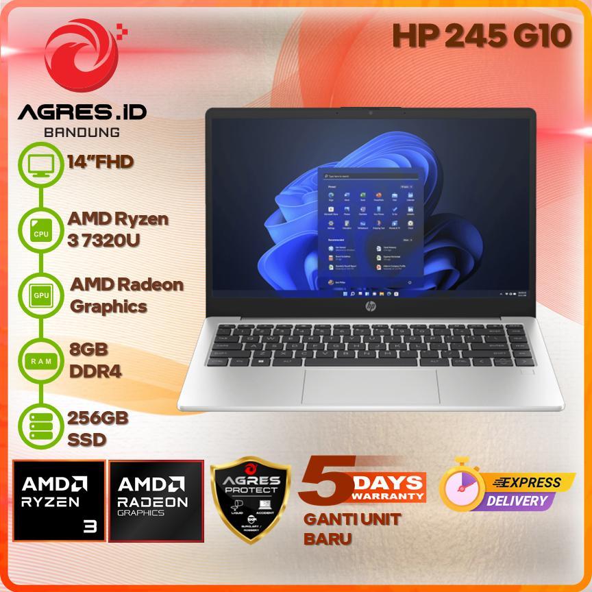 HP 245 G10 RYZEN 3 7320U 8GB 256GB 14" FHD IPS