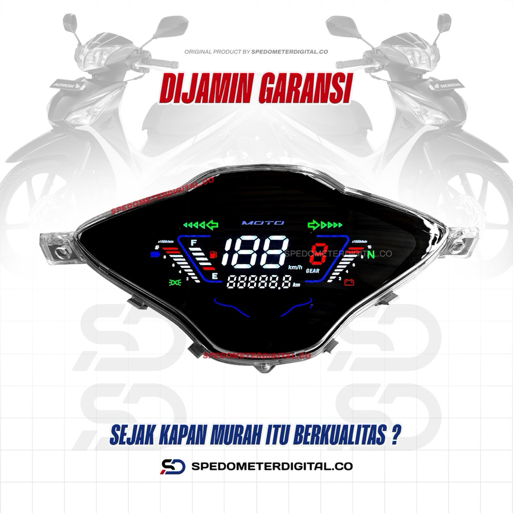 Spedometer Digital Supra X 125 Helm in