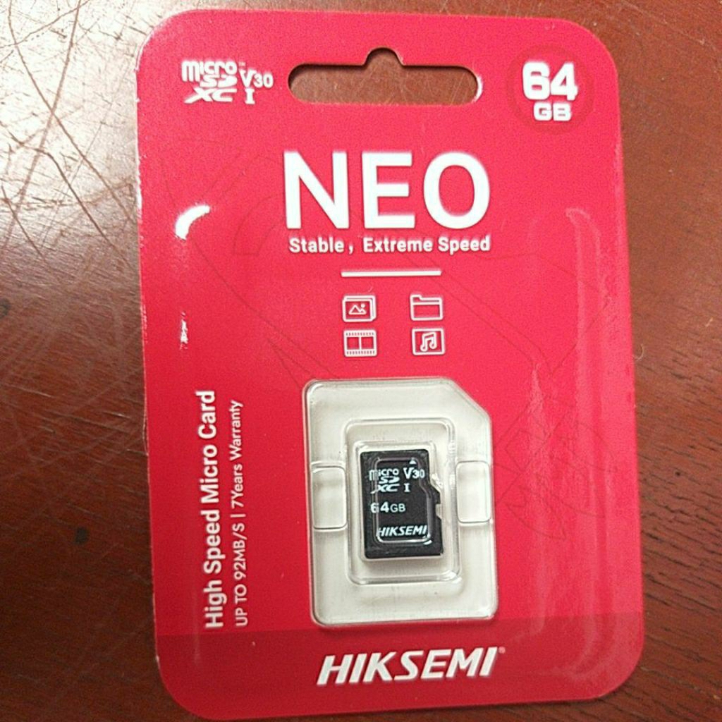 Micro SD Kartu Memori Hiksemi Neo 64GB