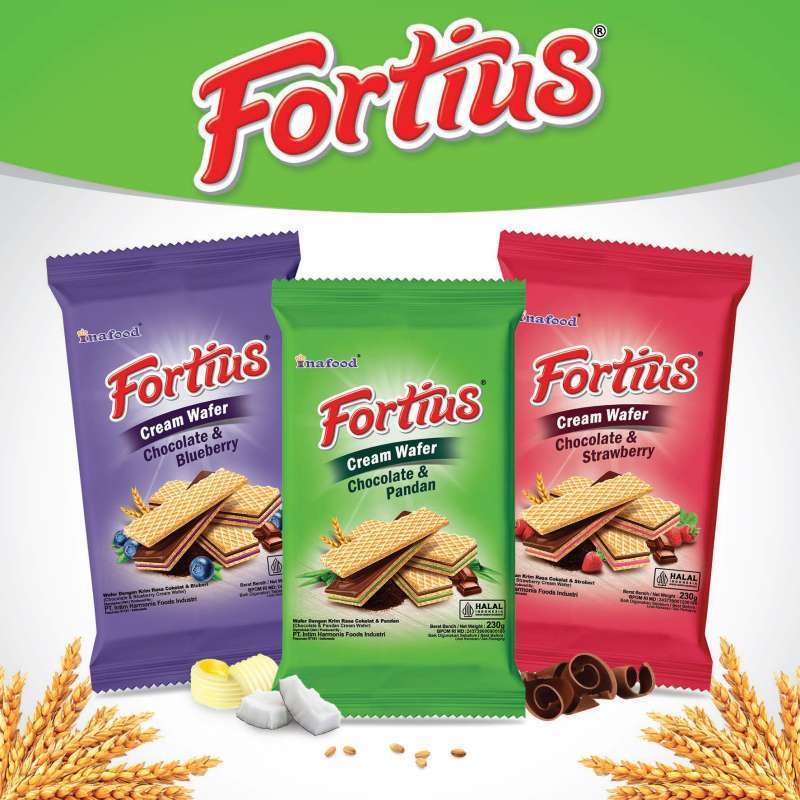 

Fortius Wafer 2 Rasa All Varian 1 PAK ISI 5BKS (Coklat Pandan/Coklat Strawberry/Coklat Blueberry)