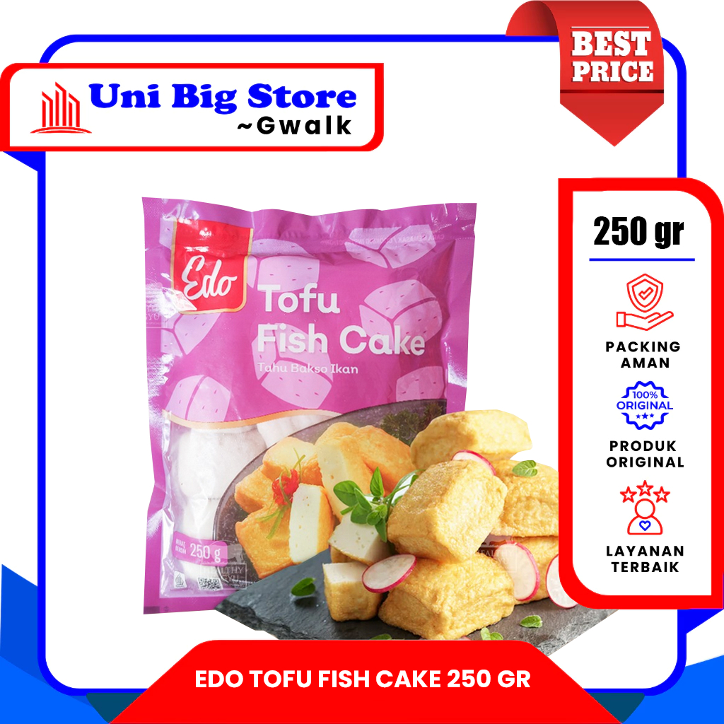 

EDO TOFU FISH CAKE TAHU BASO IKAN - 250gr