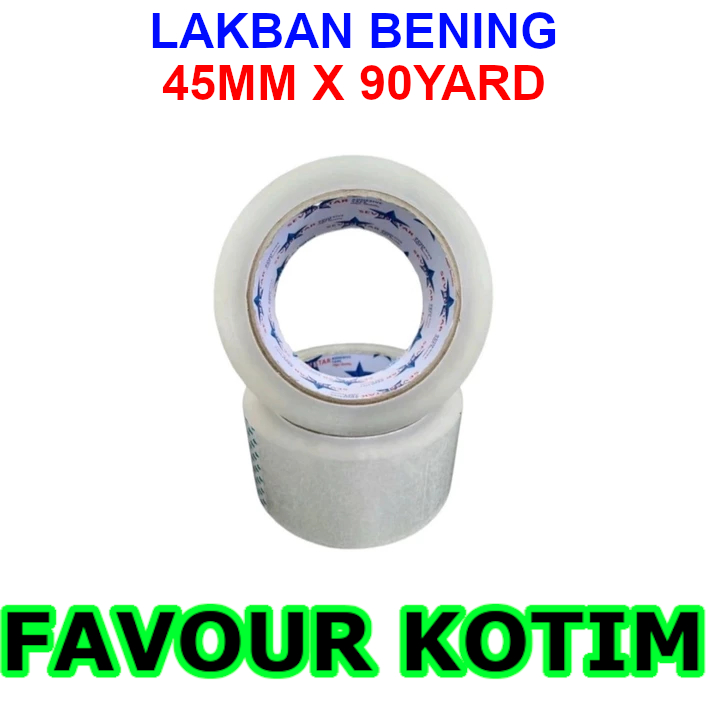 

LAKBAN ISOLASI CLEAR BENING SEVENSTAR 45MM X 90 YARD SEVEN STAR FVKOTIM
