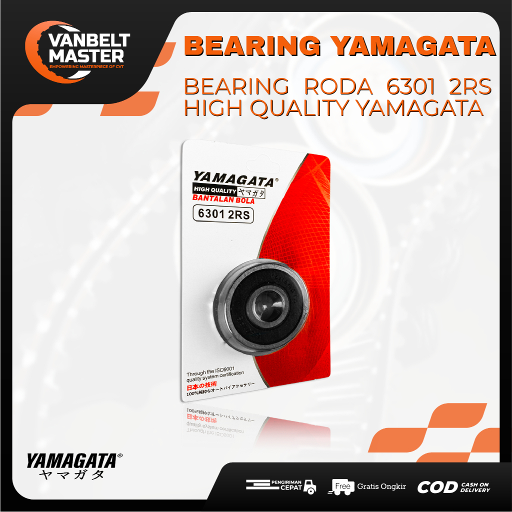 Yamagata Bearing laher lahar pelor roda 6301 2 RS