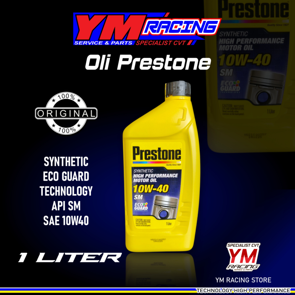 OLI PRESTONE 1 L 10W 40 FULL SYNTHETIC | OLI PRESTONE 10W40 SYNTHETIC ECO GUARD TECHNOLOGY - OLI PRE