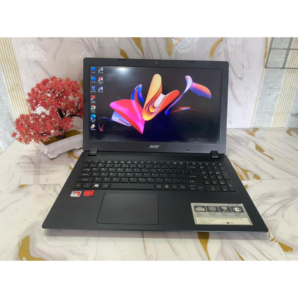 Laptop Acer Aspire A315-21,Amd A9,Ram 8Gb,Ssd 256Gb.Siap Pakai No Minus