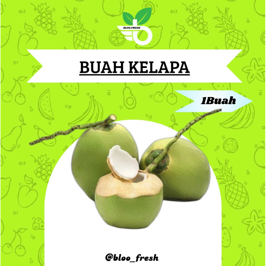 

Kelapa Muda Fresh (Harga Per Buah) - Bloo Fresh (1Buah/1-2kg) - Kelapa