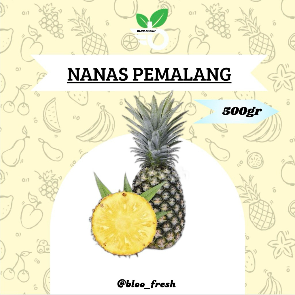 

Buah Nanas Pemalang Fresh (Harga Per Buah) - Bloo Fresh (1Buah/500-1kg) - Nanas
