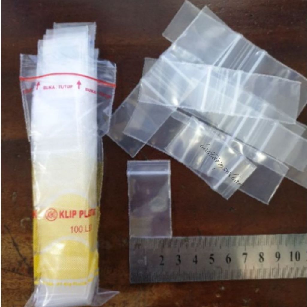 Plastik Klip 2x3,5 TEBAL / Plastik Klip Kecil Penyimpanan Obat dan Barang Mini Plastik Zipper Kecil