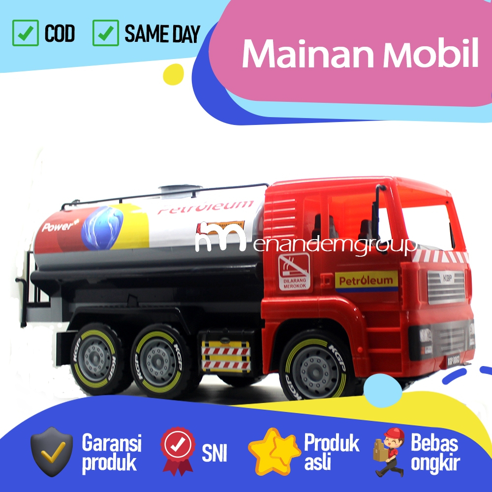 Mainan Anak Mobil Mobilan Truk Tangki Petroleum Inersia Jumbo