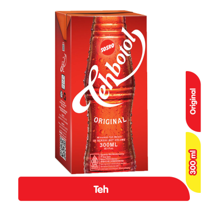 Sosro teh botol kotak 300ml dus/ teh botol sosro/ teh kotak/ teh manis