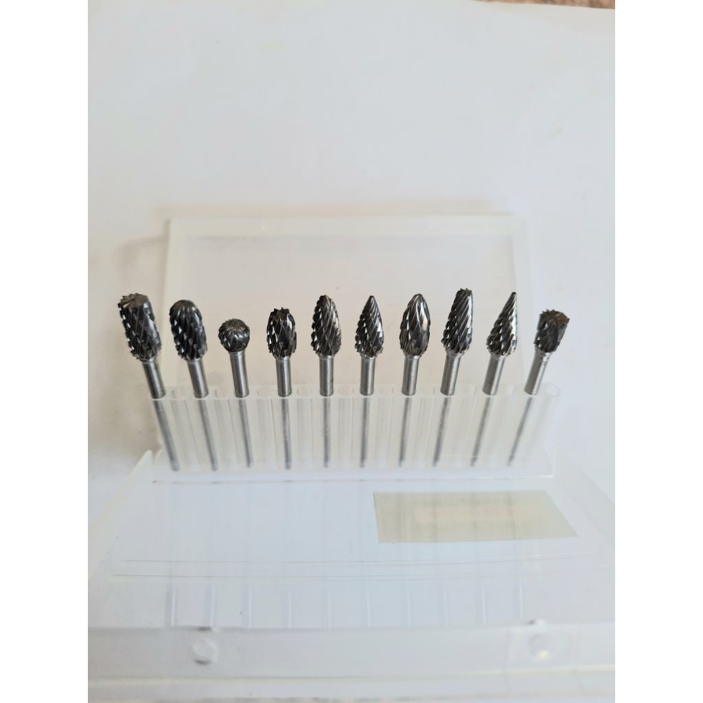 10pcs mata bor tuner 3×6×48mm tungsten carbide burr