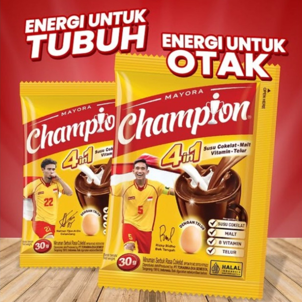 

Mayora Energen Champion Cokelat Bubuk isi 5 Sachet