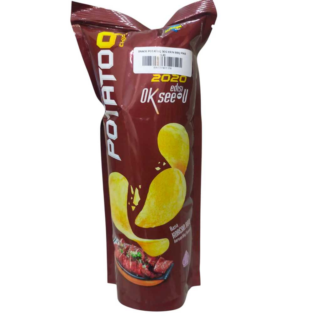 

Potato Q Chips 50g Rasa Korean BBQ / Keripik Kentang / Cemilan / Makanan Ringan