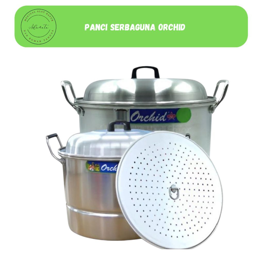 Instan - Panci Kukusan Panci Serbaguna Jumbo Panci Orchid