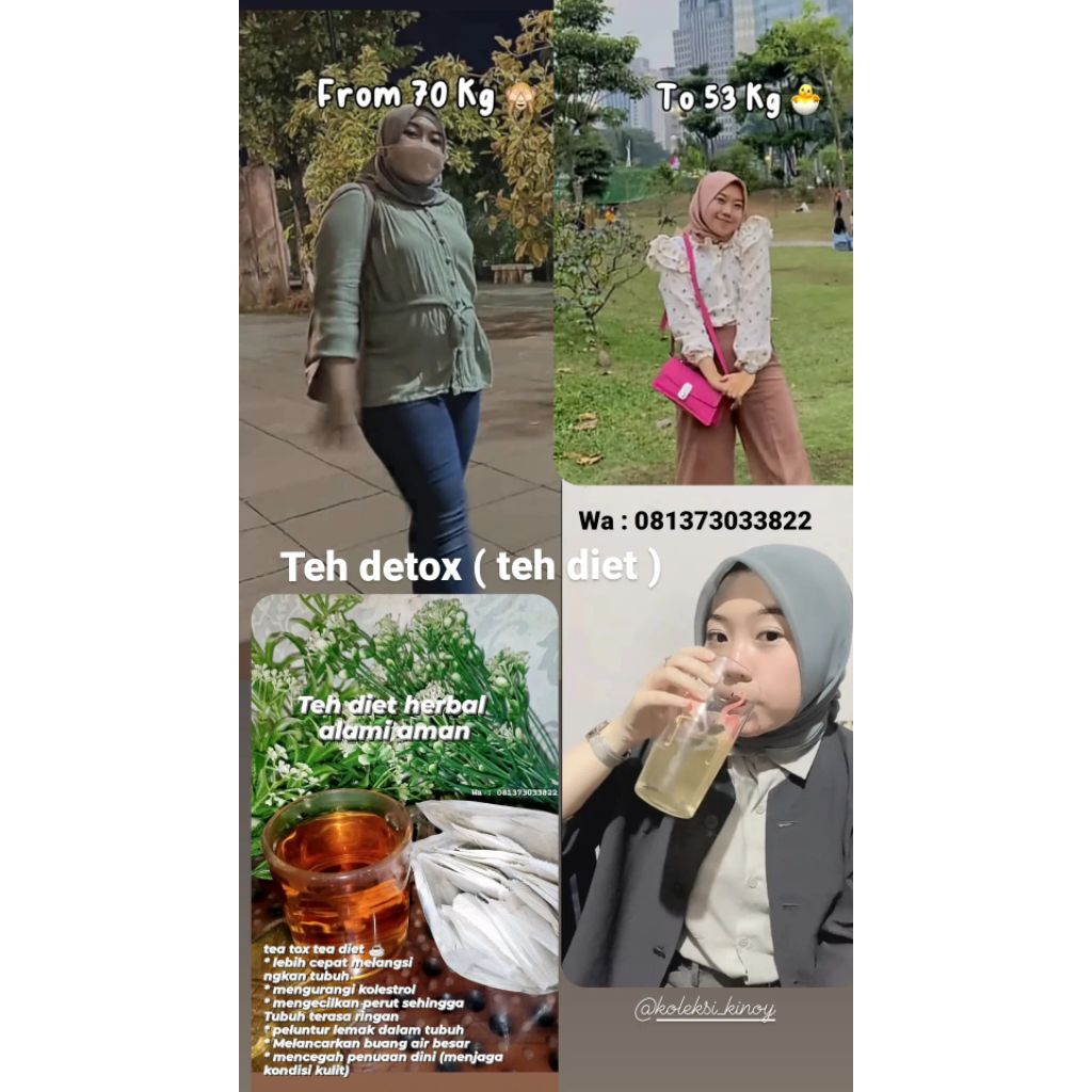 

teh detox, teh diet herbal, halal, alami aman