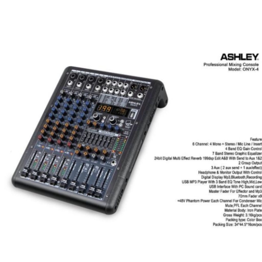 Mixer Ashley Onyx 4 Onyx 4 Channel ORIGINAL