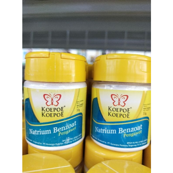 

Koepoe-Koepoe / Kupu-Kupu Sodium Benzoate - Pengawet Makanan & Minuman 33gr !-