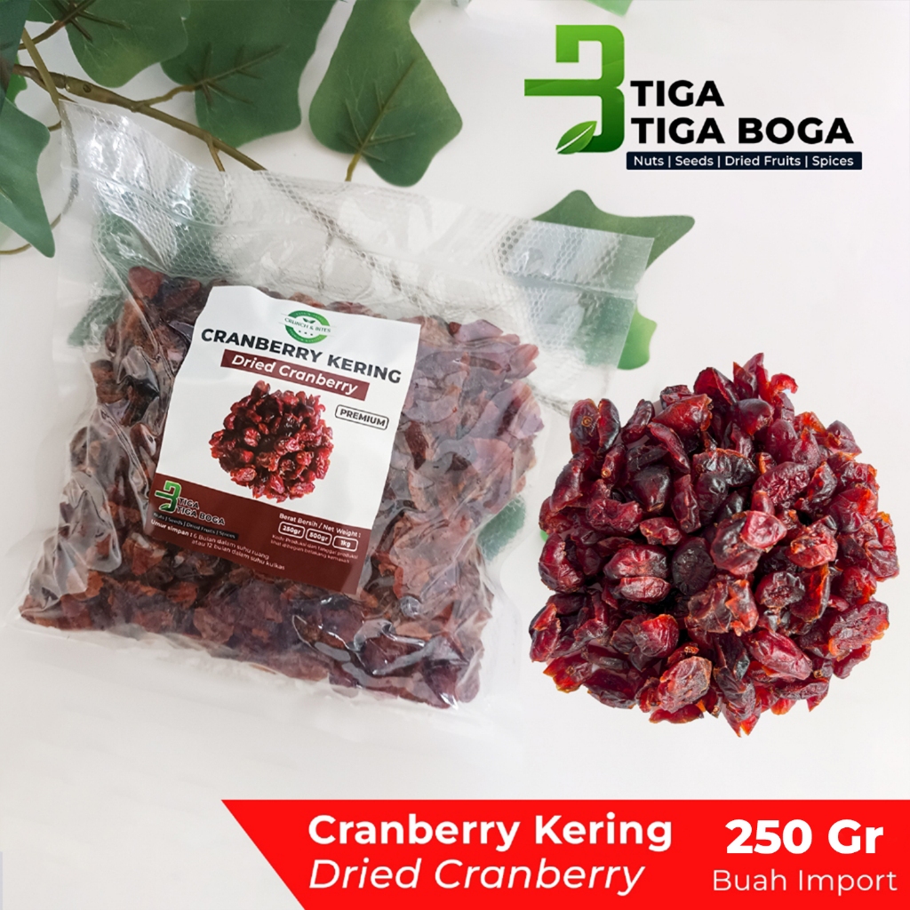 

Buah Cranberry Kering 250 Gram / Dried Cranberry Premium Fruit Quality Import