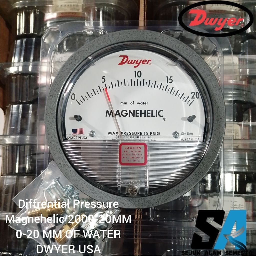 DWYER MAGNEHELIC 0 - 20 MM OF WATER | DWYER MAGNEHELIC 2000-20MM