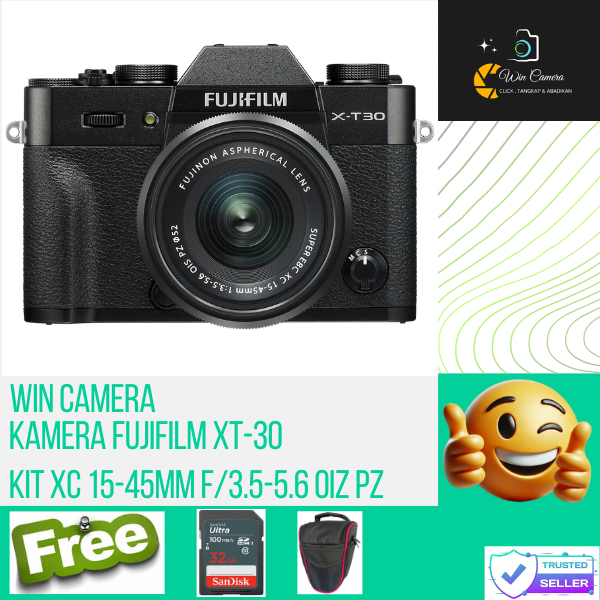 Kamera FujiFilm XT-30 Mark II  Kit XC 15-45mm F3.5-5.6 OIZ PZ / Camera Fujifilm / Kamera Mirrorless 