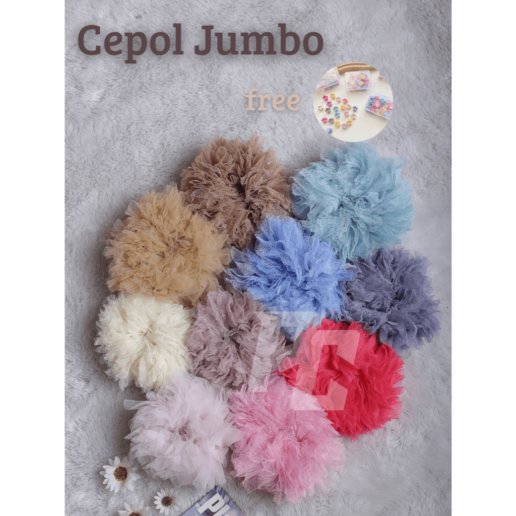 Cepol Jumbo | Cepol Hijab | Cepol Hijab Anti Pusing | Cepolan Rambut | Cepol Scrunchie | Cepol Ubur 