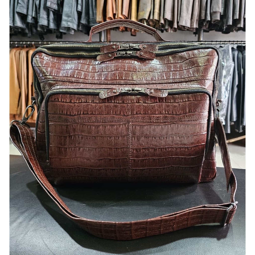 Tas travel kulit sapi asli