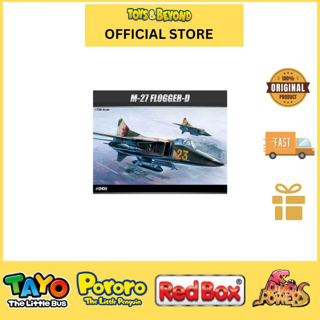 Toys And Beyond Mainan MODEL KIT ACADEMY PESAWAT 1/72 M-27 FLOGGER-D 12455